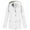 White, variant on Meichang Women's Winter Rain Jackets Waterproof Windproof Casual Raincoats Warm Thicken Overcoats Zip Up Hooded Coats Fleece Lined Solid Color Raincoats with Snap Pockets