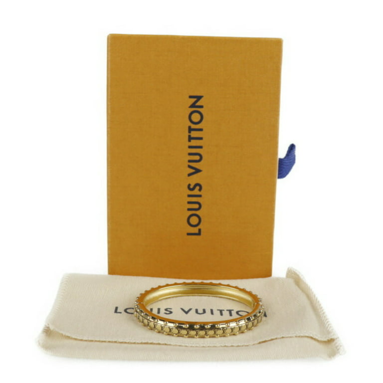 Authenticated used Louis Vuitton Bracelet Brasserie Fleur M65441 Brown x Gold M size, Adult Unisex, Size: Medium, Grey Type