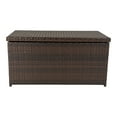 thumbnail image 3 of Prime Garden Patio Water-resistant 60 Gallons Rattan Deck Box, Brown, 3 of 6