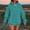 Blue, variant on Dasayo Lightweight Women's Sweatshirts and Hoodies Blue Plus Size Long Sleeve Drawstring Striped Hoodies Women Shirts L
