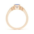 thumbnail image 2 of ANGARA Natural Vintage Style Cushion Tanzanite Solitaire Engagement Ring in 14K Rose Gold for Women (Size-5mm) | December Birthstone, Anniversary, Jewelry Gift for Women | Natural Tanzanite Ring, 2 of 9
