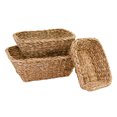 thumbnail image 1 of 3Pc Rect. Seagrass Basket Natural, 1 of 3