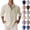 02# Complexion, variant on Men's Cotton Linen Henley Shirts Long Sleeve Button Up Hippie Beach T-Shirt Summer Casual Loose Yoga Tops Plus Size Complexion XL