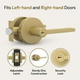 thumbnail image 4 of Mega Handles | Ralph Entry Door Lever | Satin Brass, 4 of 4