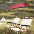 thumbnail image 1 of Parasol de Plage avec Pince, Parapluies Ajustables, Parasol Portable, Protection Solaire, Parasol à Pince pour Chaise de Golf, Voiturette, Patio, Rouge, Couche Simple, 1 of 8
