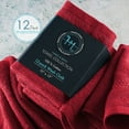 thumbnail image 3 of Hearth & Harbor Bath Towel Collection, 100% Cotton Luxury Set of 12 Multipurpose Wash Cloths - Red, 3 of 7