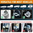 thumbnail image 6 of Adjustable 7 Position Car Door Step Pedal Foldable Car Door Latches Step Metal Door Step 240mm for Easy Roof Rack Access, 6 of 8
