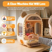 Contixo CM1 Capybara Tabletop Claw Machine for Kids, Mini Arcade Prize Grabber with Lights, Music & Toys, Brown