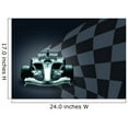thumbnail image 2 of Wallmonkeys Formula 1 Car and Flag Peel and Stick Wall Decals Mural WM36816 (24 in W x 17 in H), 2 of 4