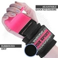 thumbnail image 5 of WYOX Weight Lifting Hooks Pink (Pair) – Fitness, Barbell, 7mm Padded Wrist Support, Lifting Grips for Powerlifting, Deadlifts, Shrugs, Rows & Pull-Ups – Gym Straps with Steel Hooks for Men & Women, 5 of 8