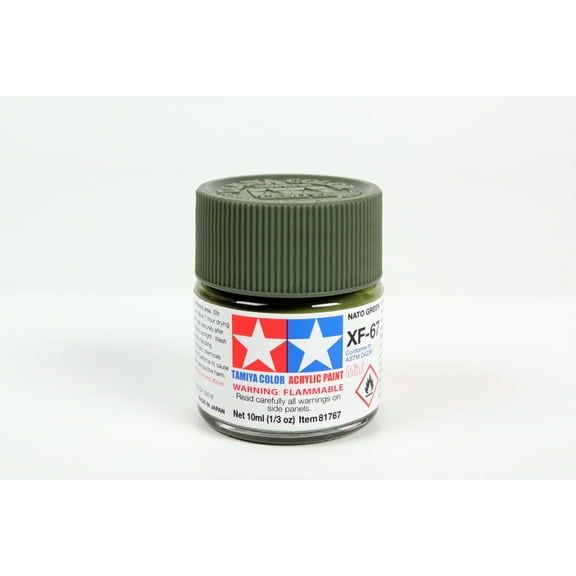 Tamiya Color Acrylic Paint Mini XF-67 Nato Green (81767)