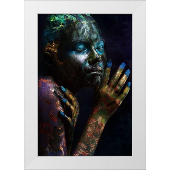 Kovalev, Ivan 11x14 White Modern Wood Framed Museum Art Print Titled - Oil and Fish