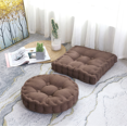 thumbnail image 1 of Home Patio Round Shaped Thickened Pillow Cushion Chair Pad-Brown, 1 of 4