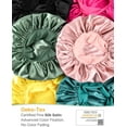 thumbnail image 6 of Satin Bonnet Silk Bonnet for Sleeping Double Layer Satin Lined Hair Bonnet with Tie Band for Women Curly Hair, 6 of 11