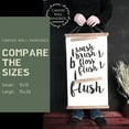thumbnail image 3 of Black Wood Canvas Sign Wall Hanging, Be Kind Woodland Baby Nursery Wall Art Sign 15x26-Inch, 3 of 4