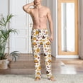 thumbnail image 5 of Vsdgher Thanksgiving Print Mens Pajama Pants Sleep & Lounge Pants, PJ Bottoms With elastic waistb and Pockets, 5 of 5