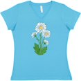 thumbnail image 3 of Inktastic Daisy Flower Women's V-Neck T-Shirt, 3 of 5
