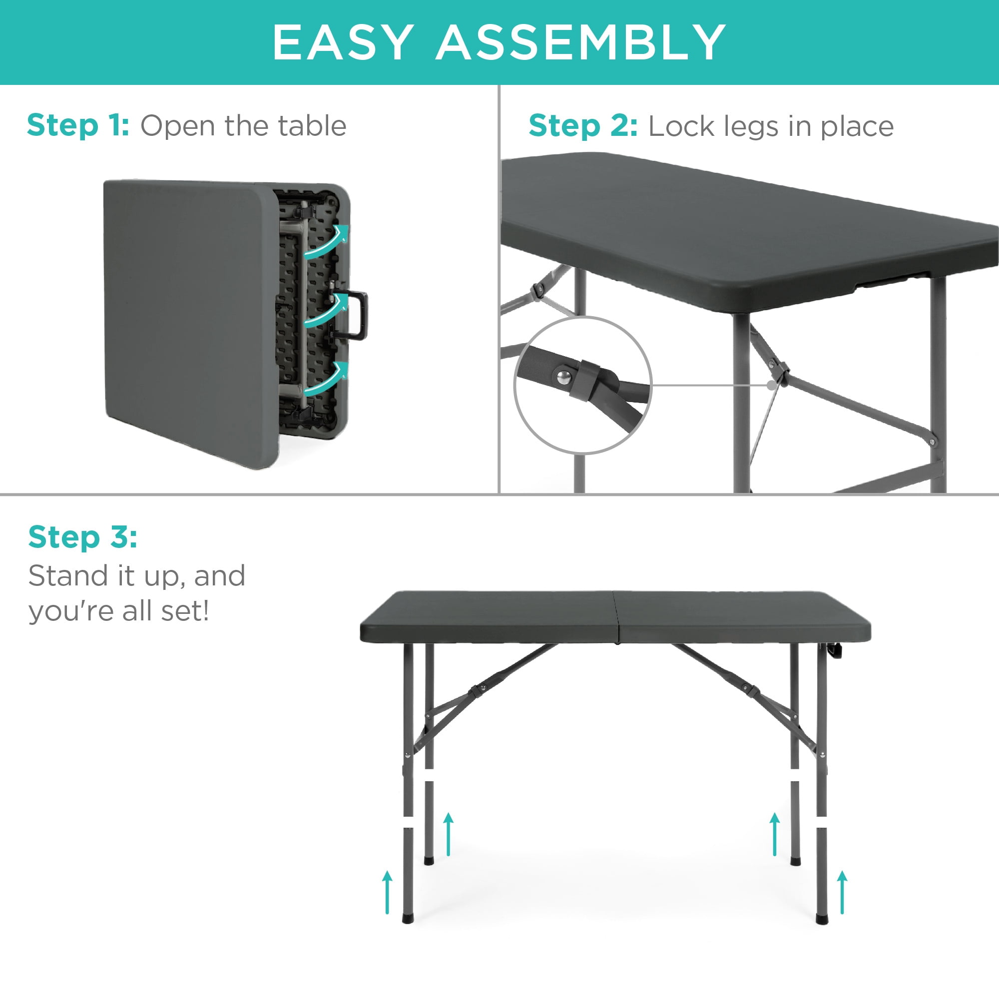 Best Choice 4ft Table - Storage tables for ecommerce - Walmart