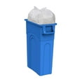thumbnail image 2 of Highboy Recycling Container, 23 Gallon, Space Saving Slim Profile and Easy Bag Removal for Indoor or Outdoor use, Recycle Blue, 2 of 7