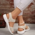 thumbnail image 5 of Willtoo 2026 Orthopedic Sandals for Women Non Slip Slip on Arch Support Flat Wedge Sandals Lightweight Walking Shoes 2026 Vacation Beach 2026 Orthopedic Shoes, 5 of 6