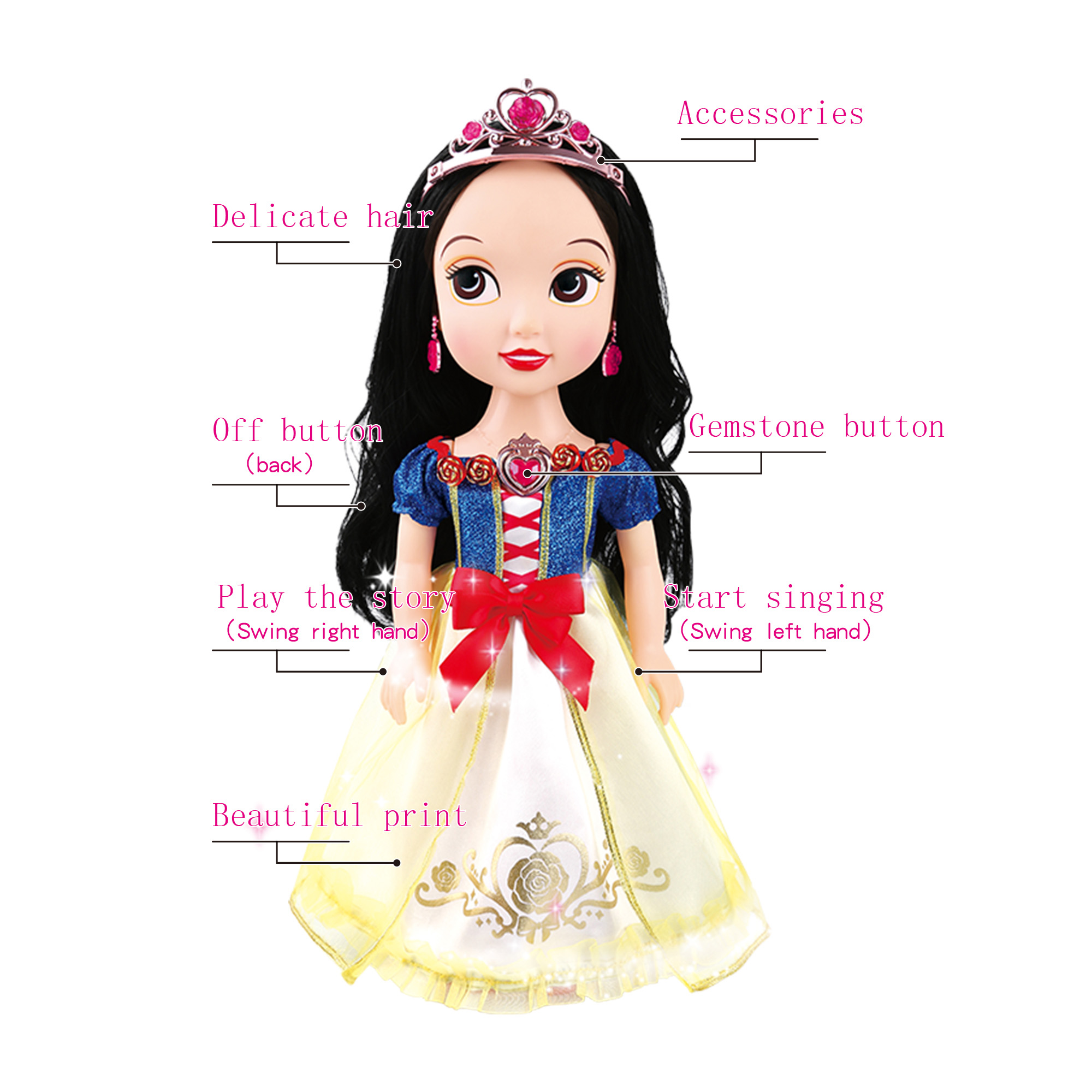 singing snow white doll