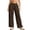 Coffee, variant on Maternity Wide Leg Beach Lightweight Casual Solid Tall Straight Jeans For Expectant Women's Comfortable Elastic Waist Loose Summer Trousers Pants for Women Casual