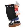 thumbnail image 4 of Chef estatua escultura Chef estatuilla ornamento decorativo artesanía cocina decoración para encimera café comedor restaurante mesa Derecha 18x13x29.5cm Sunnimix Estatuilla de la estatua del chef, 4 of 8