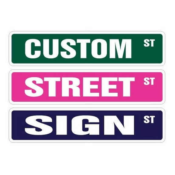 CUSTOM STREET SIGN your own text personalized gift kid child boy girl any signs