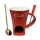 thumbnail image 3 of Taza de fondue de chocolate personal Juego de tazas para derretir chocolate Utensilios de cocina Vela de té calentada Rojo, 3 of 9