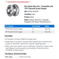 thumbnail image 2 of Rear Brake Rotor Set - Compatible with 1997 Plymouth Grand Voyager, 2 of 2