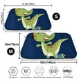 thumbnail image 3 of Balery Dino Playing Roller Skate Windshield Sun Shade, Car Front Window Sunshade Cover ,Automotive Interior Portected Blocks Uv Rays For Car Pickup Truck Suv Accessories- Small, 3 of 7
