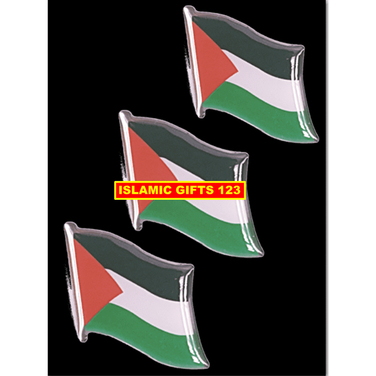 Palestine Flag Lapel Pins[ 48 ] Metal Pin Palestine Flag FREE