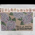 thumbnail image 3 of Coir Door Mat Hyrangea Welcome 18 X 30, 3 of 3