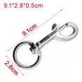 thumbnail image 2 of Mosquetón giratorio con perno de ojo, clip de metal para asta de bandera, gancho resistente para buceo para mascotas 91 cm x 28 cm x 05 cm, 2 of 9
