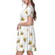 thumbnail image 2 of Disketp Bee para Vestido de Manga Corta para Mujeres, Vestidos de Verano para Mujeres, Casual y Holgado para la Playa, 2 of 6