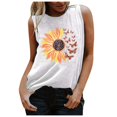thumbnail image 2 of Graphic Shirt for Women Funny Floral Print Sleeveless Cute Juniors Tops Teen Girl Tee Funny T Shirt, 2 of 5