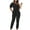 Black, variant on Fengqque Jumpers for Women with Overalls Casual Jumpsuits Plus Size Summer Rompers Fashionable Strap Off Shoulder Bodysuit Jumpsuits