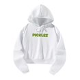 thumbnail image 3 of Sudaderas con capucha informales para mujer, sudadera recortada de manga larga, jersey con cordón para el hogar, oficina, calle S, 3 of 8