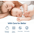 thumbnail image 6 of EMONIA 100% 400TC Mattress Topper California King for Back Pain, Extra Thick Cooling Mattress Pad, Mattress Protector Pillow Top Mattress Cover with 8-21" Deep Elastic Pocket, Plush Soft Down White, 6 of 9