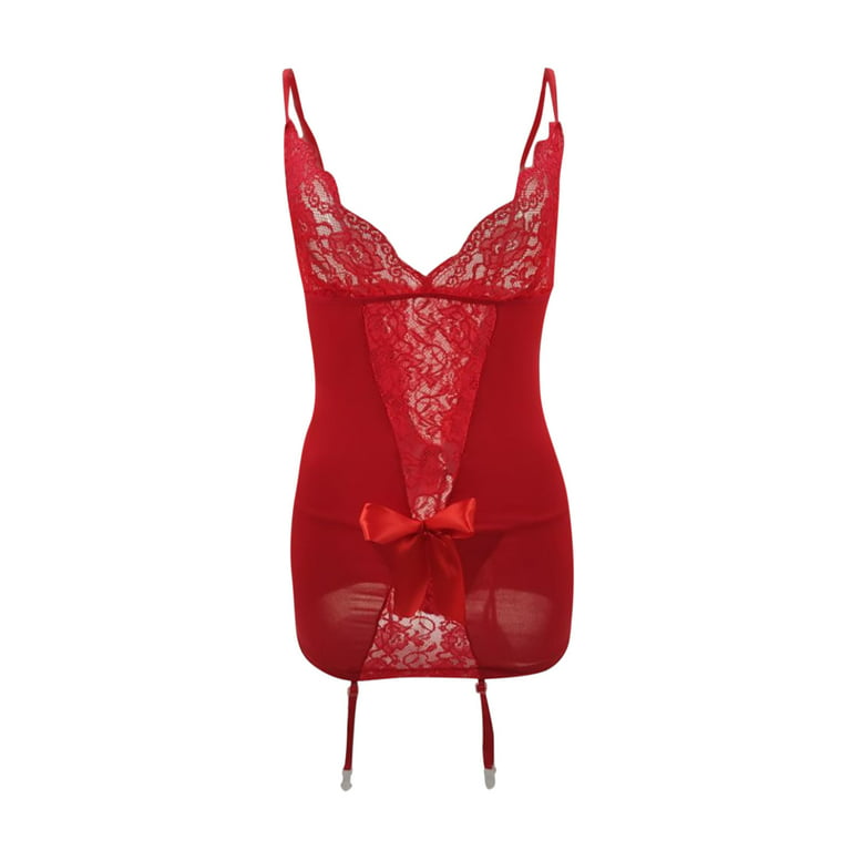 Plus Size Silk Lace Teddy Bodysuit And Corset Set Back For Women