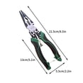 thumbnail image 3 of RKSTN Stripping Pliers Multi Function Nine In One Stripping Needle Nose Pliers Labor Saving Winding Crimping Shearing Nose Pliers Industrial Steel Pliers, 3 of 7