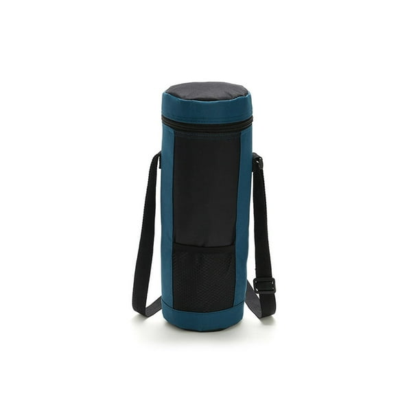 Toystoory Bolsa para botella de agua Funda acolchada de tela Oxford Bolsas de mano con correa para el hombro Viajes Ciclismo Accesorios al aire Organizadores de utensilios de cocina Azul oscuro Toystoory HA071019-02