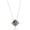 Multi-Color, variant on Genuine Millefiori Murano Glass Necklace – Italian Artisan Jewelry in 925 Sterling Silver – Handcrafted in Murano, Italy-Diamond Shaped/Aqua