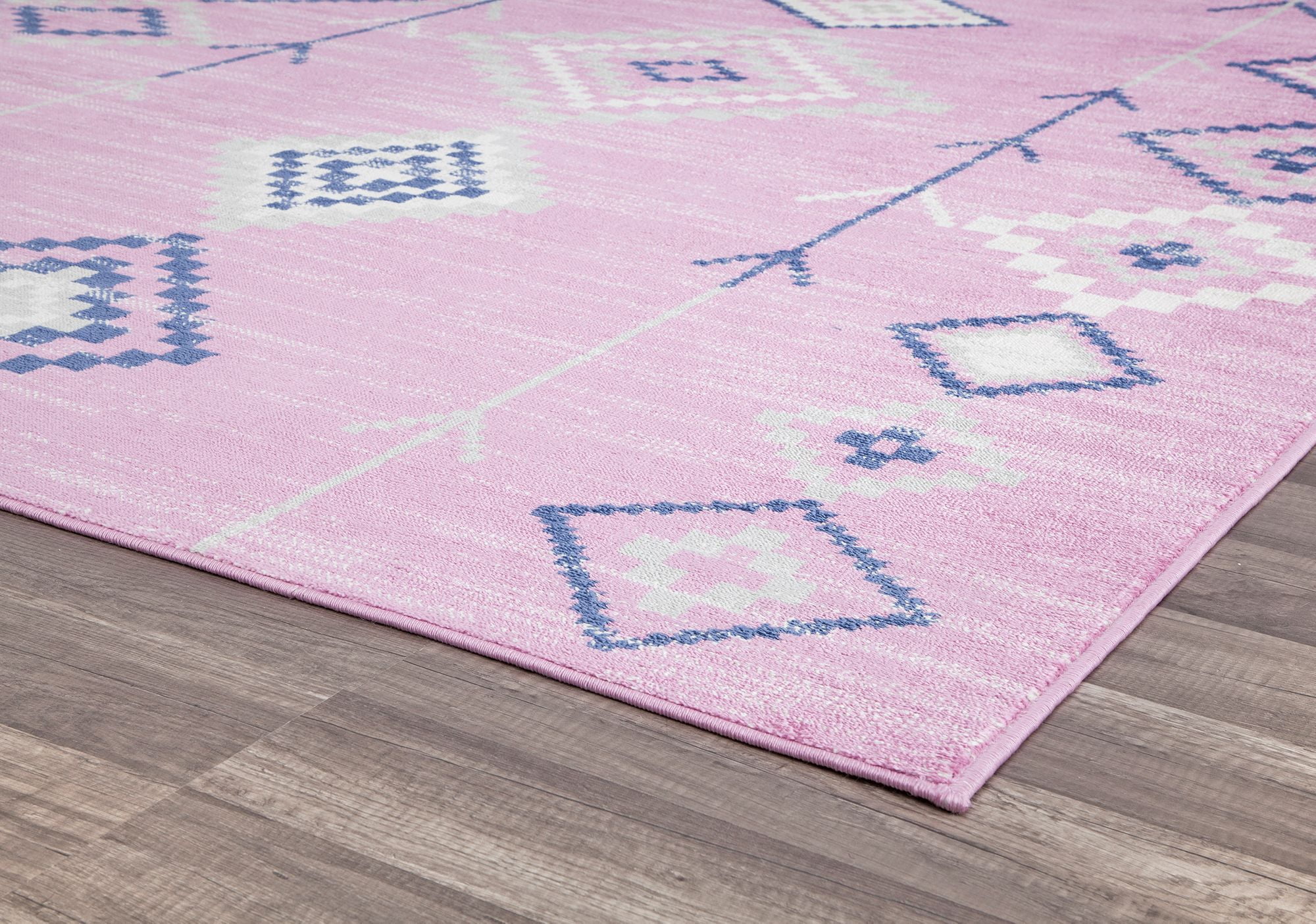 Soleil BR15C Native Pink Tribal Moroccan pink Area Rug, 8'9"x12'