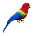 thumbnail image 4 of veasfak Fake Artificial Feathered Bird Realistic Garden Home Decor Taxidermy 44 Patterns Parrot 4, 4 of 6