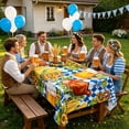 thumbnail image 4 of Washable Rectangular Oktoberfest Beer Pattern Tablecloth 140x140cm, Decor Fabric For Patio Kitchen Garden Party, 4 of 4