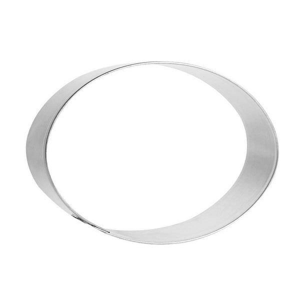 Oval Cookie Cutter 4 in by 2.75 in B0708 Foose Cookie Cutters USA