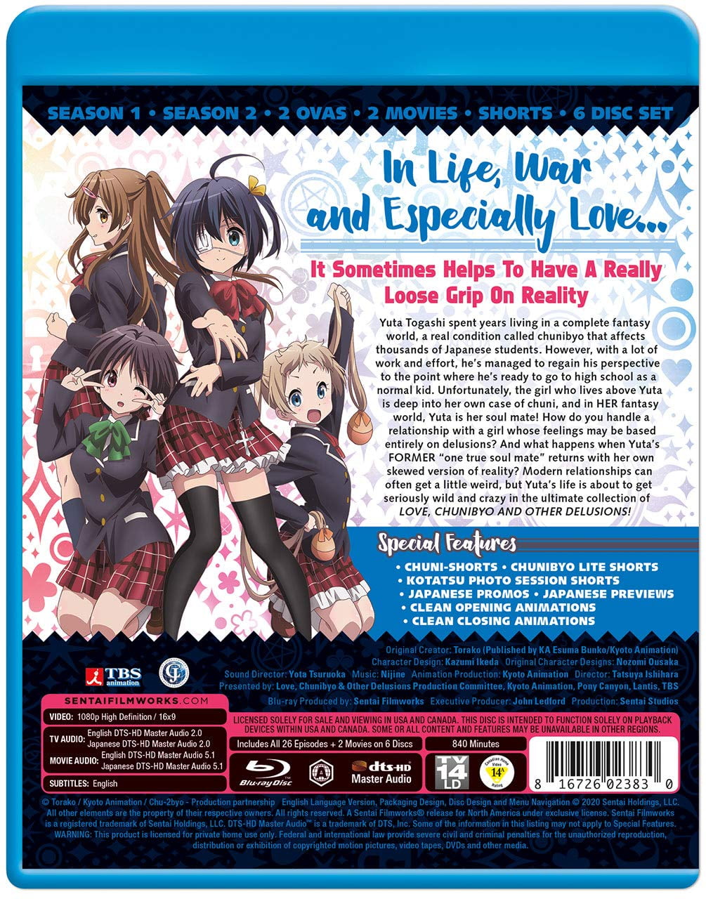 Love Chunibyo Other Delusions The Complete Collection Blu Ray Walmart Com Walmart Com