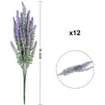 thumbnail image 7 of GRNSHTS  12 Bundle Artificial Flowers Fake Lavender Plant, Real Touch with Lavender Flowers Stems Bouquet for Office Wedding Garden Party Lavender Home Decor (Purple), 7 of 7