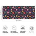thumbnail image 3 of Pioneer Flower Floral Print Pattern Bathroom Rugs Mat, Non Slip Microfiber Bathroom Rug with Rubber Backing, Soft Mats for Bathroom Floor Tub Shower, 24"x60", 3 of 5